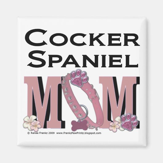 Cocker Spaniel MOM Magneet (Voorkant)