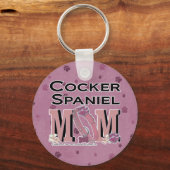 Cocker Spaniel MOM Sleutelhanger (Voorkant)