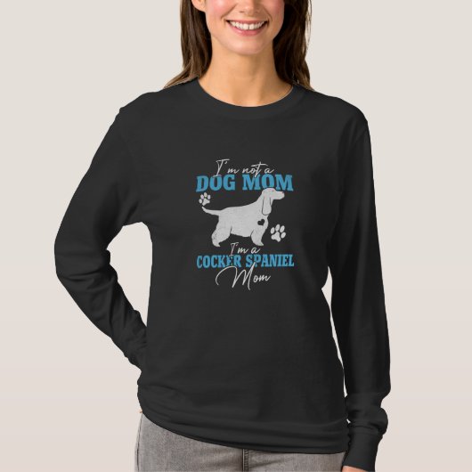 Cocker Spaniel Mom Women for Dog Cute Dog Mom T-shirt (Voorkant)