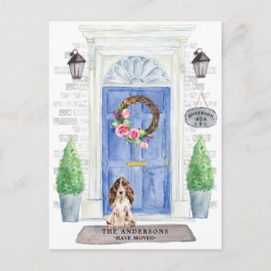 Cocker Spaniel Moving Announcement Briefkaart