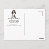 Cocker Spaniel Moving Announcement Briefkaart (Achterkant)