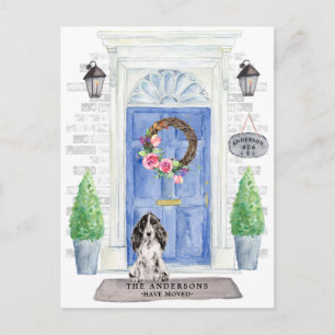 Cocker Spaniel Moving Announcement Briefkaart