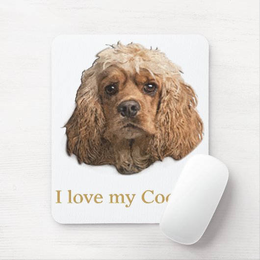Cocker spaniel muismat (Met muis)