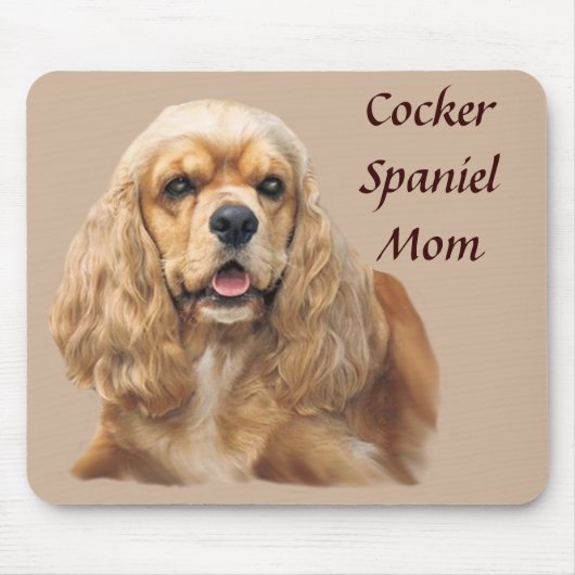 Cocker Spaniel Net Schattig Mousepad Muismat (Voorkant)