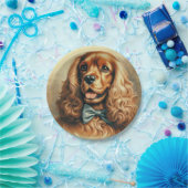 Cocker Spaniel Olieverfschilderij Papieren Bordje (Feest)