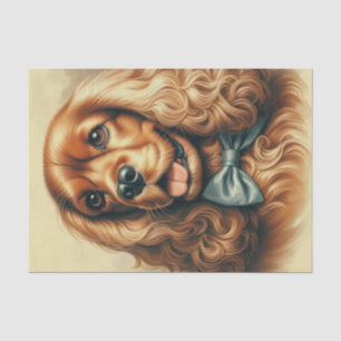 Cocker Spaniel Olieverfschilderij Tissuepapier