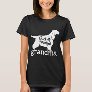Cocker Spaniel Oma Gifts Schattige Oma Hondenliefd T-shirt