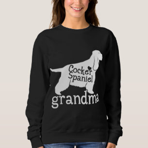 Cocker Spaniel Oma Gifts Schattige Oma Hondenliefd Trui
