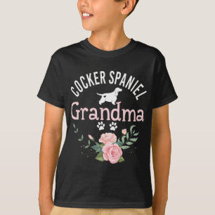 Cocker Spaniel Oma Schattige Hondenliefhebber Kers T-shirt