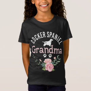 Cocker Spaniel Oma Schattige Hondenliefhebber Kers T-shirt