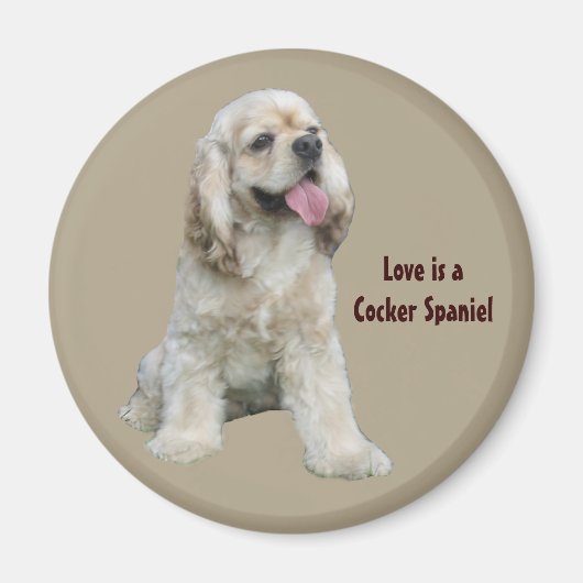 Cocker Spaniel Onweerstaanbare Magneet (Voorkant)