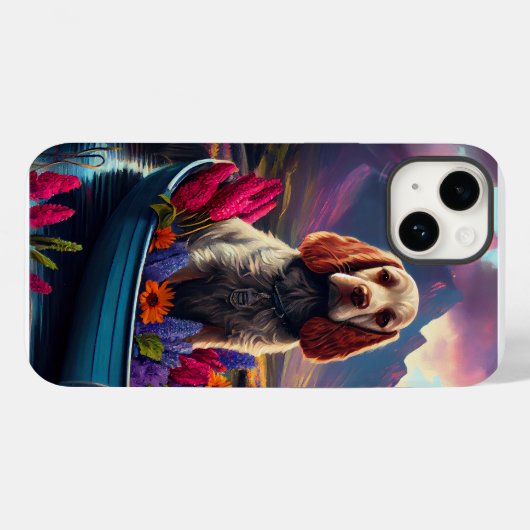 Cocker Spaniel op een peddel: Een Schilderachtig a Case-Mate iPhone Case (Achterkant (horizontaal))