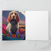 Cocker Spaniel op een peddel: Een Schilderachtig a Kaart (Binnen)