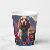 Cocker Spaniel op een peddel: Een Schilderachtig a Papieren Bekers (Voorkant)