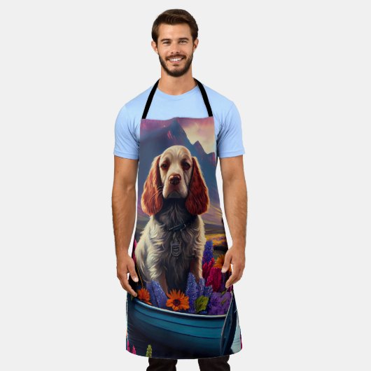 Cocker Spaniel op een peddel: Een Schilderachtig a Schort (Gedragen)