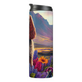 Cocker Spaniel op een peddel: Een Schilderachtig a Thermosbeker (Geroteerd rechts)