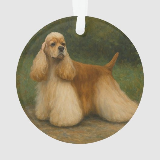 Cocker Spaniel Ornament (achterkant)