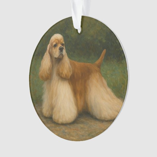 Cocker Spaniel Ornament (voorkant)