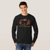 Cocker Spaniel Pap -Amerikaans vlagpatriottisch T-shirt (Voorkant volledig)