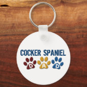 COCKER SPANIEL Papa Pauw Afdrukken 1 Sleutelhanger (Voorkant)