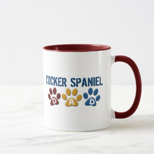 COCKER SPANIEL Papa Paw Print 1 Mok