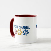 COCKER SPANIEL Papa Paw Print 1 Mok (Voorkant links)