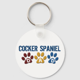 COCKER SPANIEL Papa Paw Print 1 Sleutelhanger