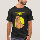 Cocker Spaniel Papa Red Cocker Spaniel Dog Father T-shirt (Voorkant)