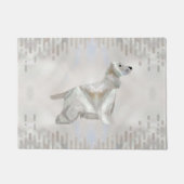 Cocker Spaniel parelsilhouet Deurmat (Voorkant)