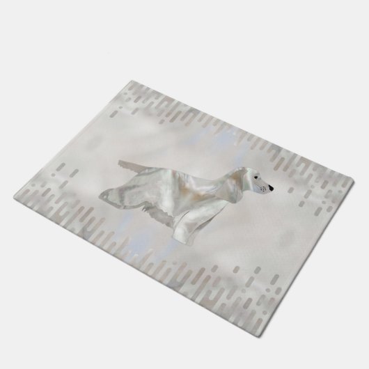 Cocker Spaniel parelsilhouet Deurmat (Schuin)