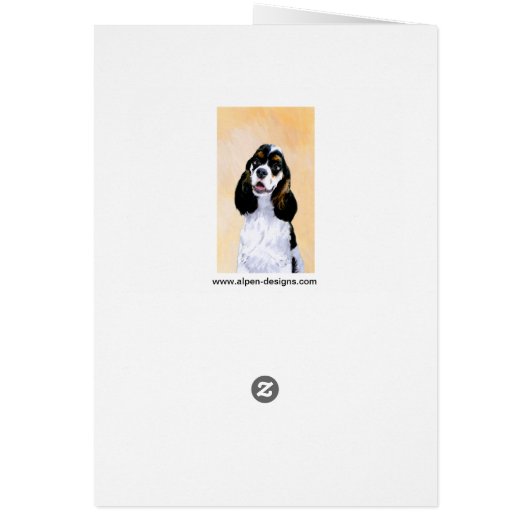 Cocker Spaniel (Parti) Schilderen - Oorspronkelijk (Achterkant)