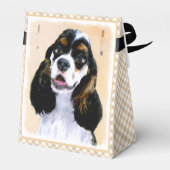 Cocker Spaniel (Parti) Schilderen - Oorspronkelijk Bedankdoosjes (Achterkant)