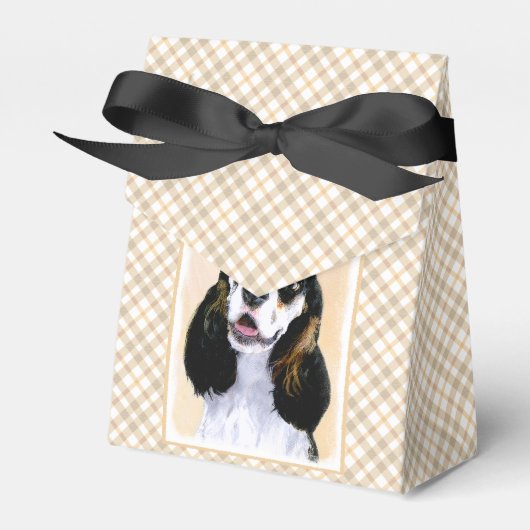 Cocker Spaniel (Parti) Schilderen - Oorspronkelijk Bedankdoosjes (Voorkant Zijde)