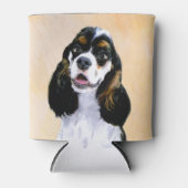 Cocker Spaniel (Parti) Schilderen - Oorspronkelijk Blikjeskoeler (Voorkant)