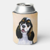 Cocker Spaniel (Parti) Schilderen - Oorspronkelijk Blikjeskoeler (Blikje Achterkant)