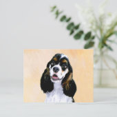 Cocker Spaniel (Parti) Schilderen - Oorspronkelijk Briefkaart (Staand voorkant)