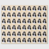 Cocker Spaniel (Parti) Schilderen - Oorspronkelijk Cadeaupapier (Vlak)