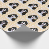 Cocker Spaniel (Parti) Schilderen - Oorspronkelijk Cadeaupapier (Hoek)