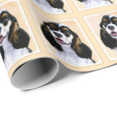 Cocker Spaniel (Parti) Schilderen - Oorspronkelijk Cadeaupapier (Rol Hoek)