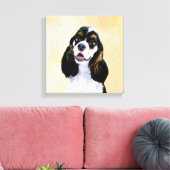 Cocker Spaniel (Parti) Schilderen - Oorspronkelijk Canvas Afdruk (Insitu (Woonkamer))