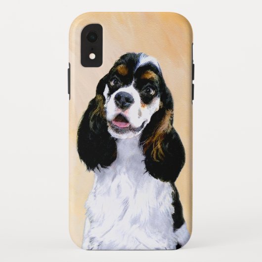 Cocker Spaniel (Parti) Schilderen - Oorspronkelijk Case-Mate iPhone Case (Achterkant)