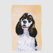 Cocker Spaniel (Parti) Schilderen - Oorspronkelijk Golfhanddoek (Voorkant)