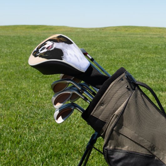 Cocker Spaniel (Parti) Schilderen - Oorspronkelijk Golfheadcover (Insitu)