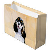 Cocker Spaniel (Parti) Schilderen - Oorspronkelijk Groot Cadeauzakje (Voorkant Gekanteld)