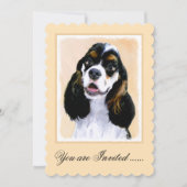 Cocker Spaniel (Parti) Schilderen - Oorspronkelijk Kaart (Voorkant)