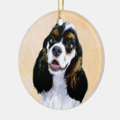 Cocker Spaniel (Parti) Schilderen - Oorspronkelijk Keramisch Ornament (Links)