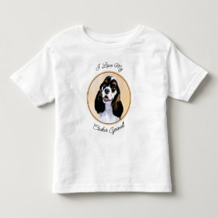 Cocker Spaniel (Parti) Schilderen - Oorspronkelijk Kinder Shirts