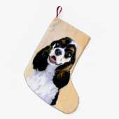 Cocker Spaniel (Parti) Schilderen - Oorspronkelijk Kleine Kerstsok (Voorkant (Hangend))
