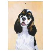 Cocker Spaniel (Parti) Schilderen - Oorspronkelijk Klembord (Achterkant)