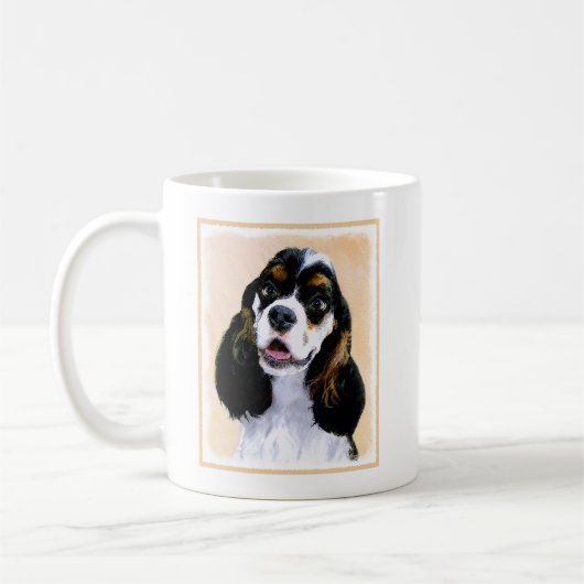 Cocker Spaniel (Parti) Schilderen - Oorspronkelijk Koffiemok (Links)
